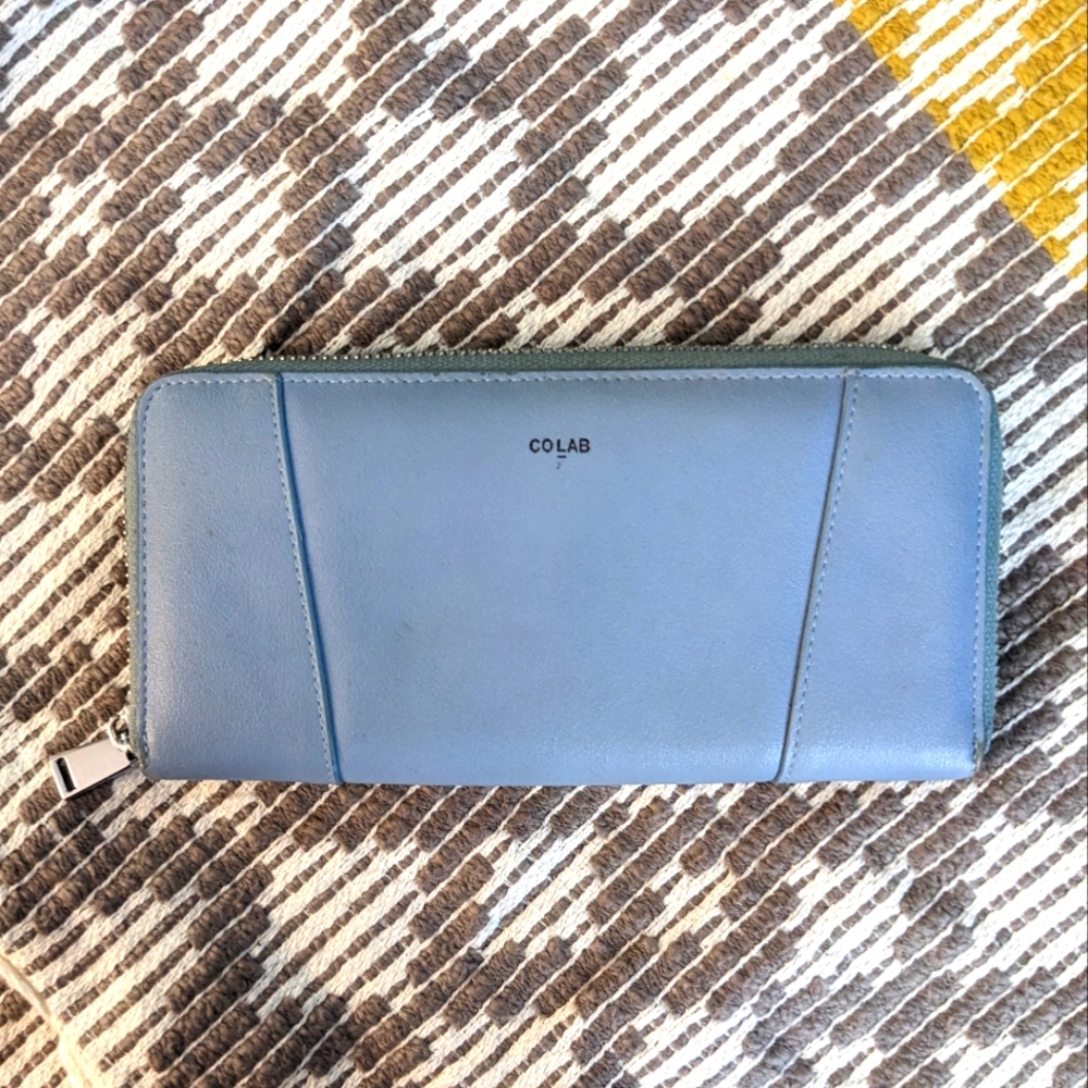Periwinkle CoLab Vegan Leather Wallet
